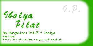 ibolya pilat business card